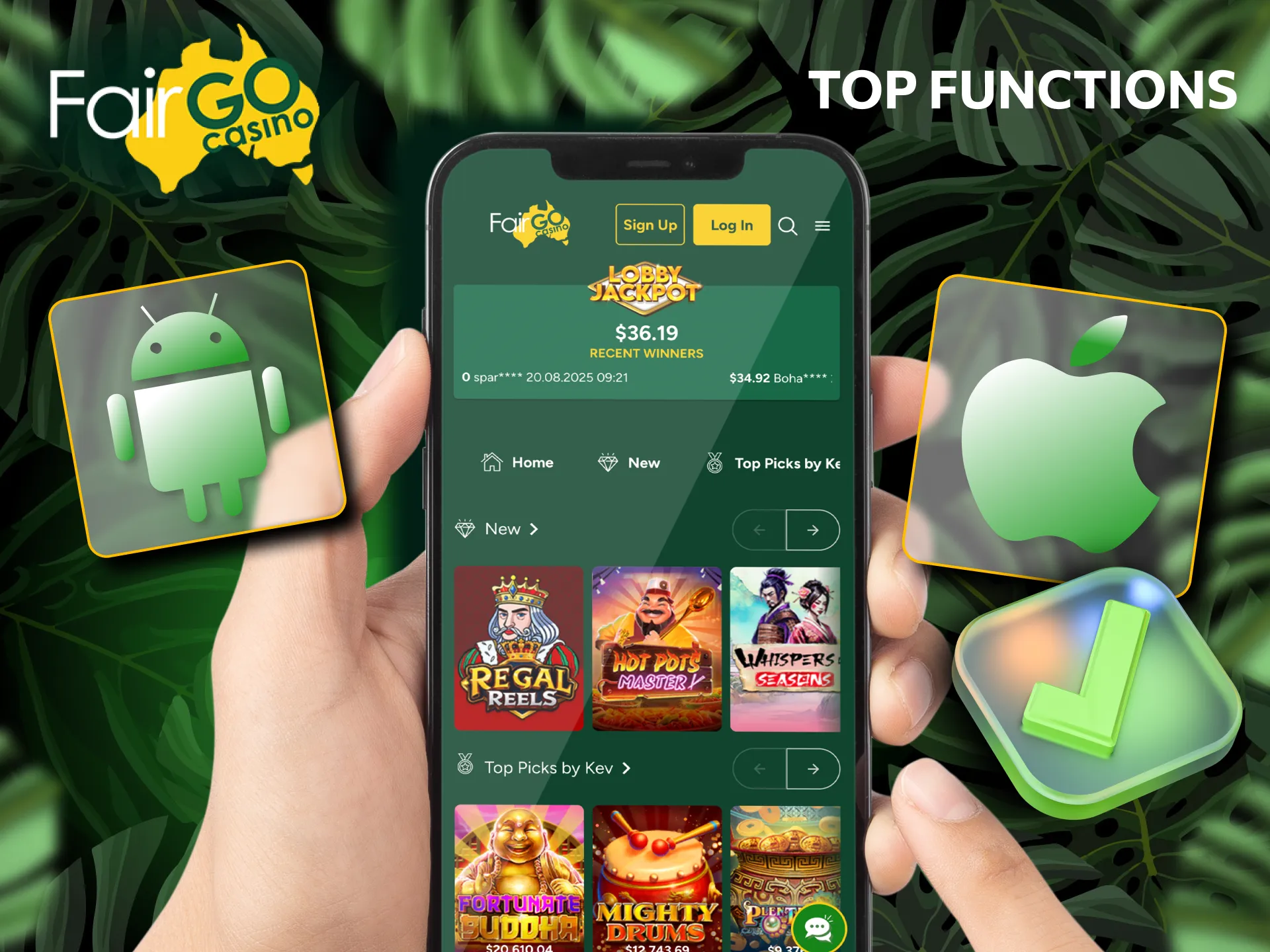 Fair Go Casino mobile site works smoothly on all devices.