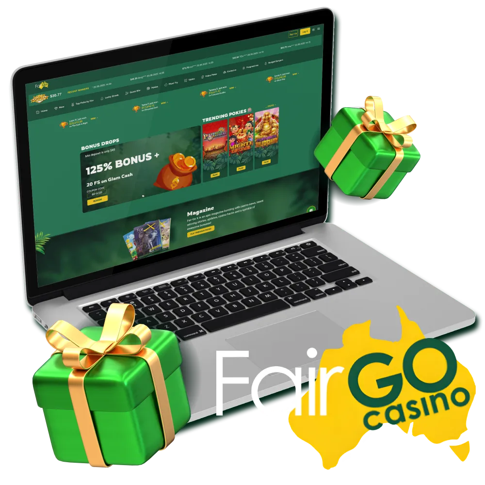 Get 100% match bonus and free spins with Fair Go bonus codes.