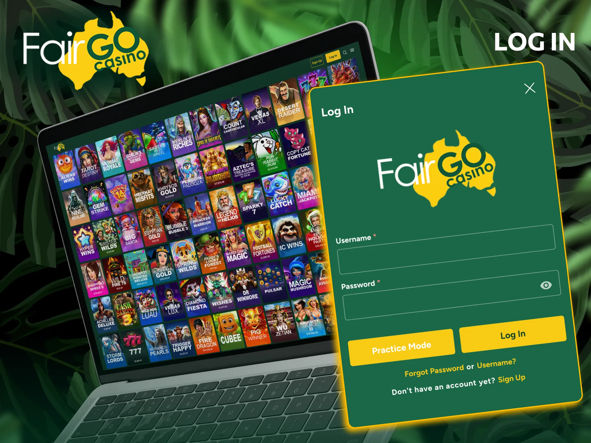 How to log in to Fair Go Casino account,