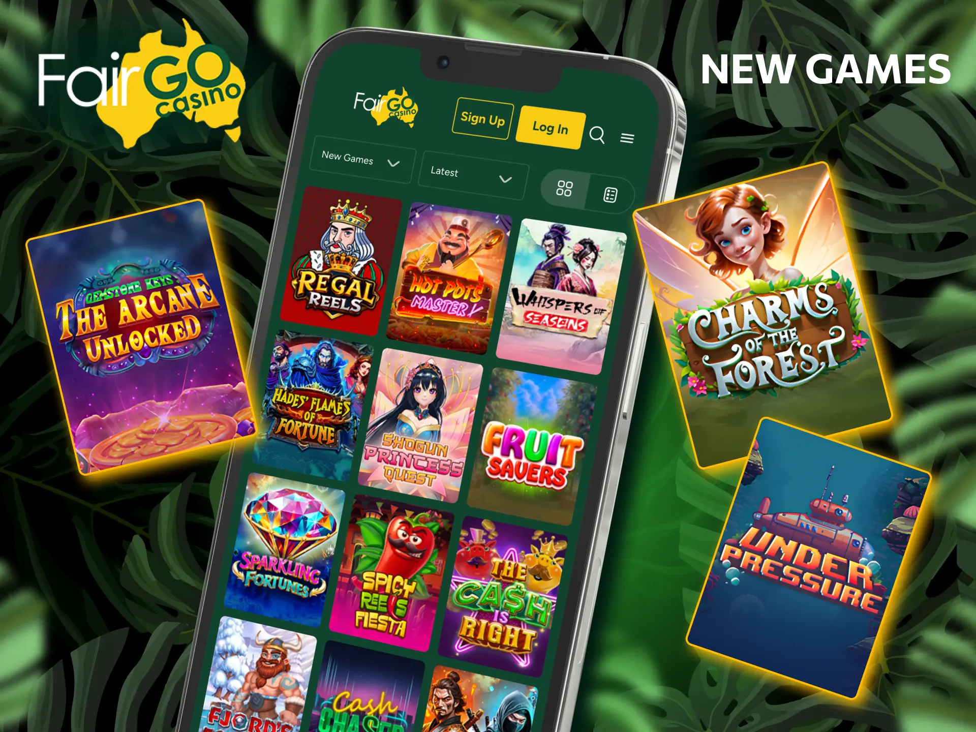 The New Games section at Far Go Casino is for those who want to be the first to try out new games.