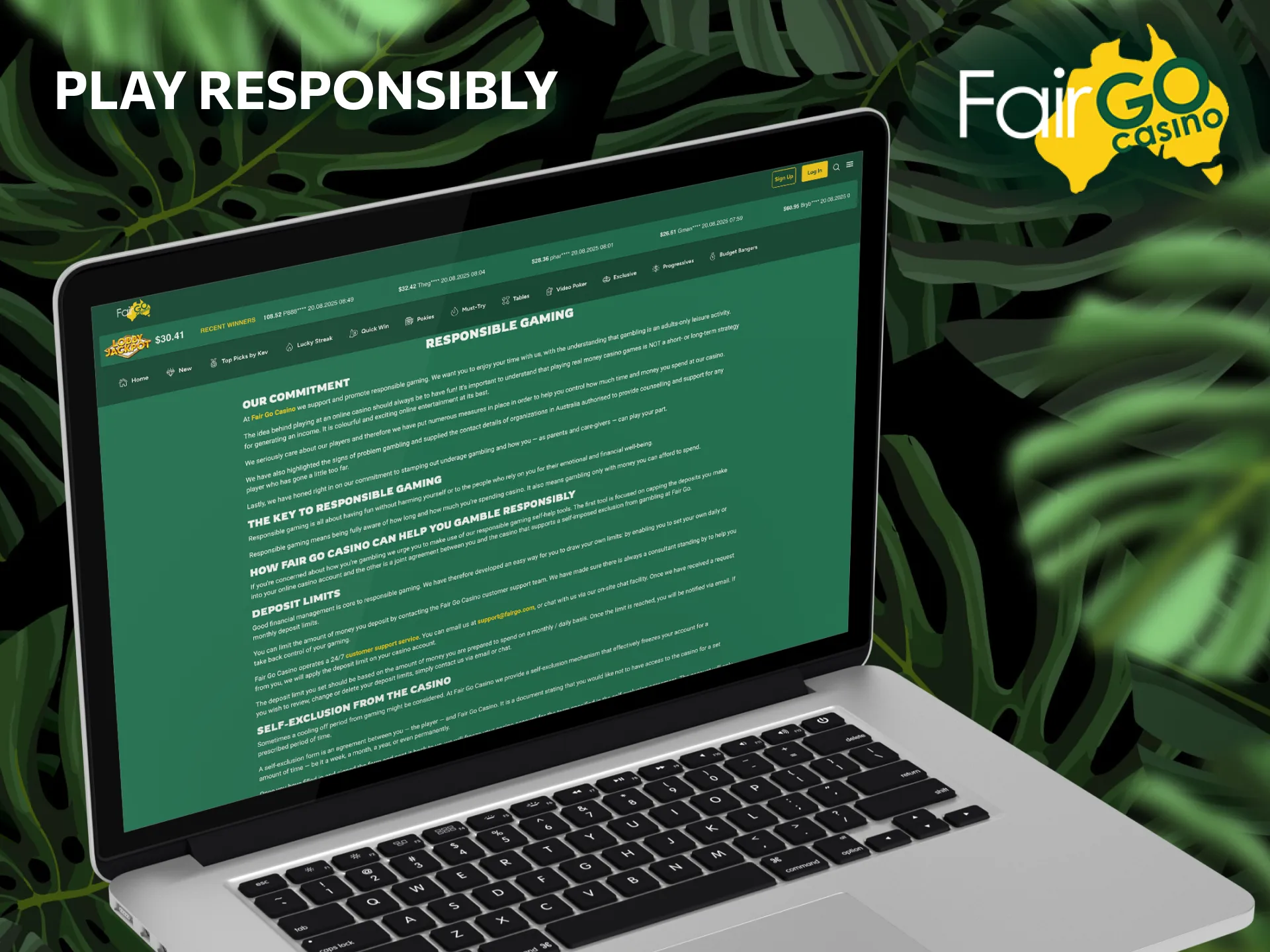 Fair Go Casino follows rules to make sure players have a safe and fun time.