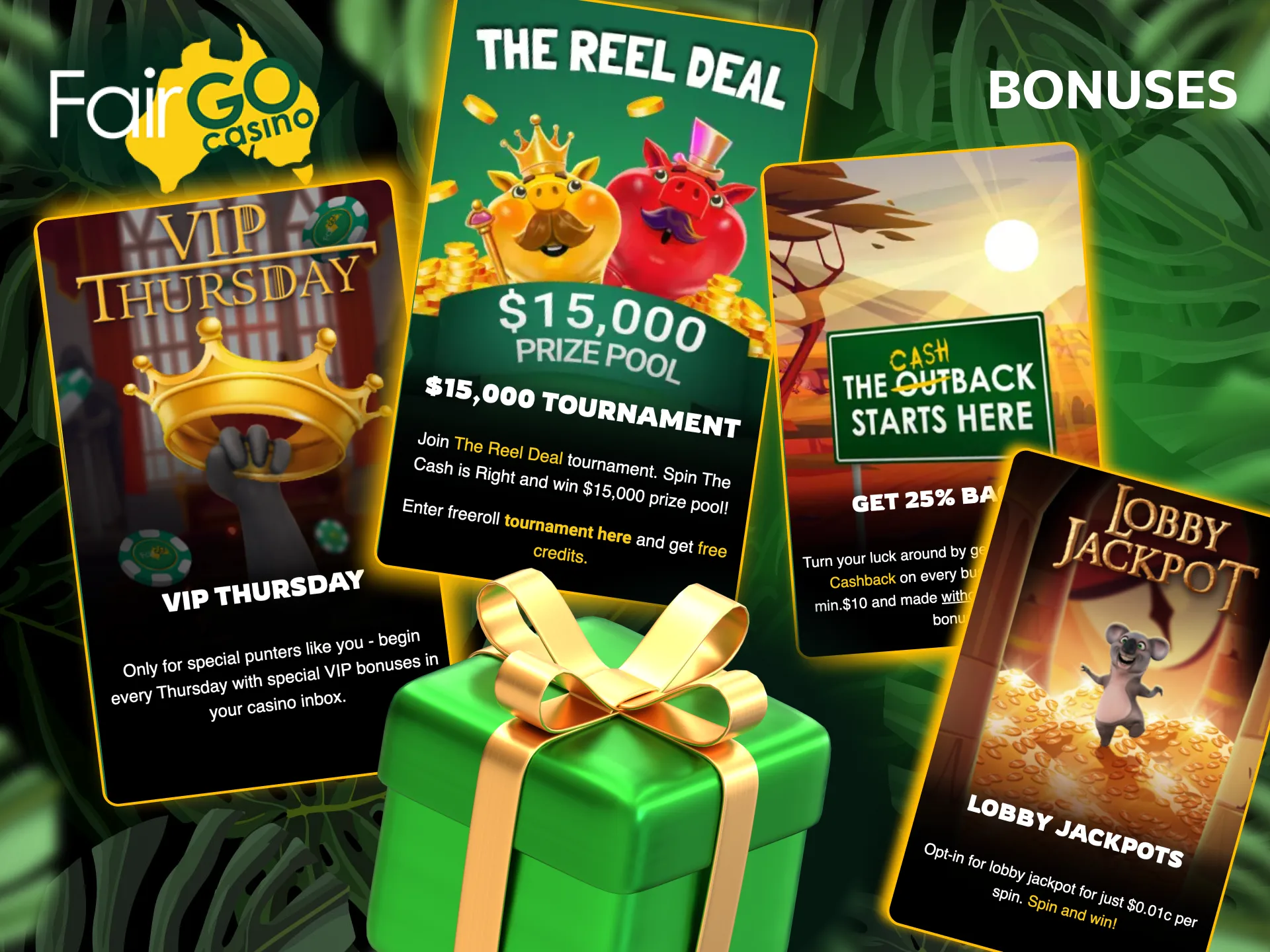 Fair Go Casino promotions available once you sign in.